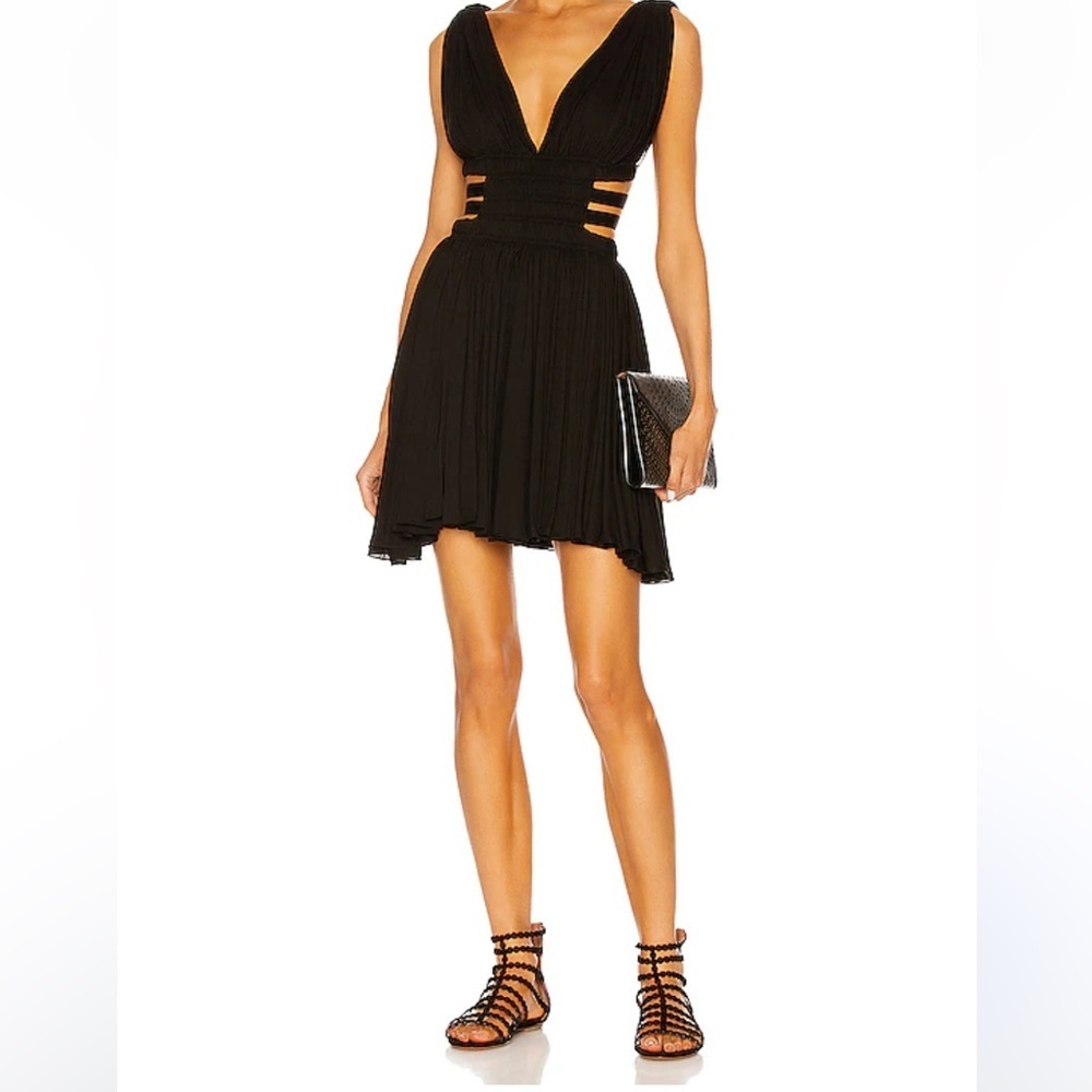 Express Short Draped Dress in Noir Sz S Women